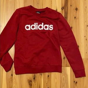 Maroon Adidas Crewneck